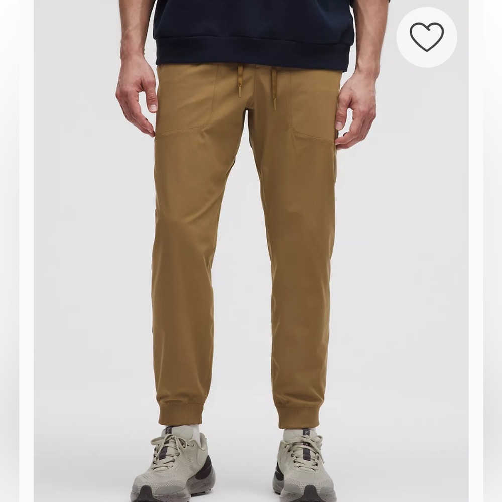 lululemon athletica artifact brown warpstreme ABC Joggers skinny small